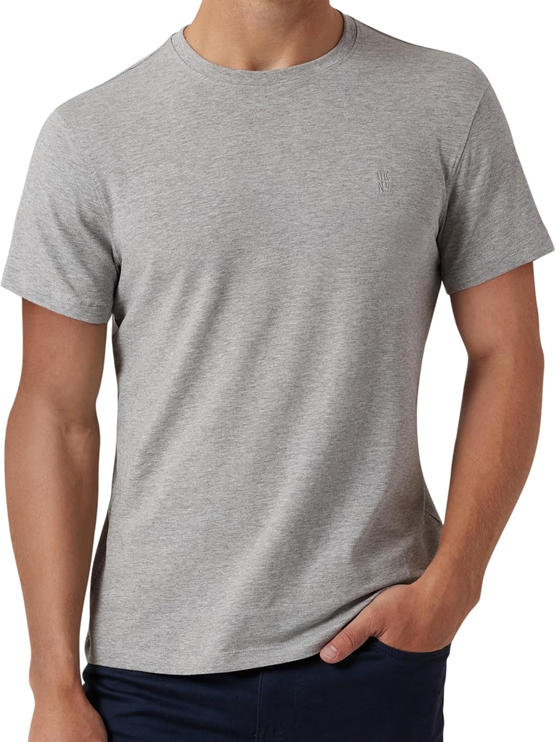 DKNY Mens T-Shirts - Luxury Men's T-Shirts | Classic Fitted Short Sleeve Crew Neck T-Shirts for Men | Plain Tshirts for Men