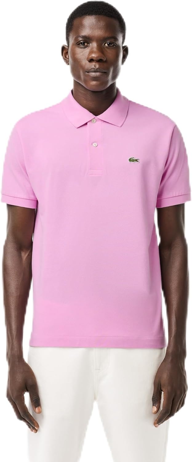 Lacoste Men's Short Sleeved Ribbed Collar Shirt