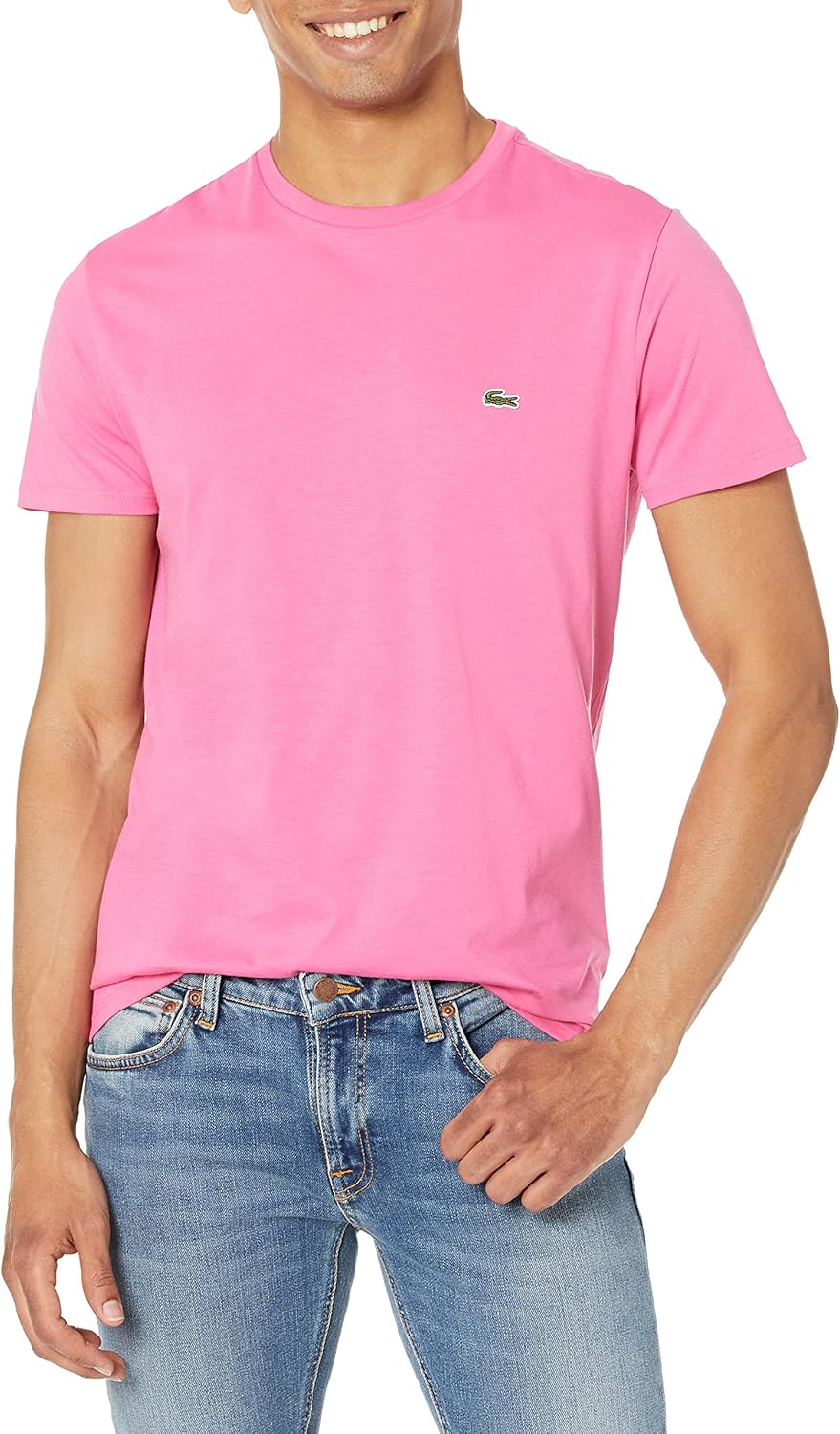 Lacoste Men's Short Sleeve Crew Neck Pima Cotton Jersey T-Shirt