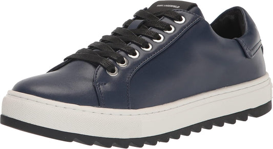 KARL LAGERFELD Men's Recycled Leather Low Top Sneaker