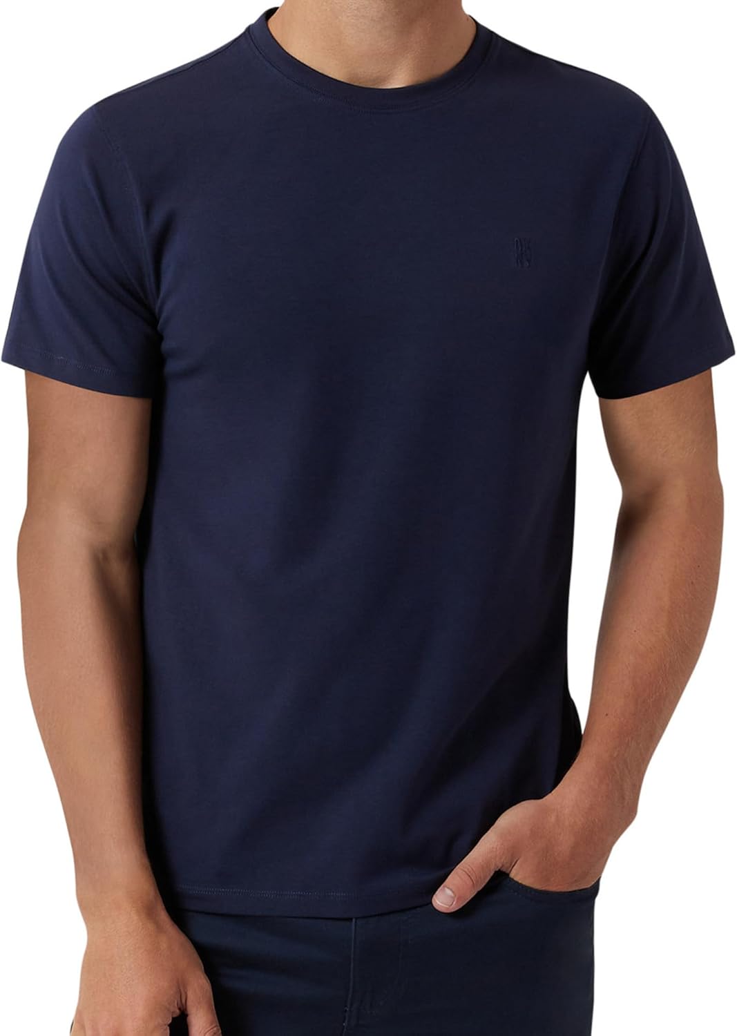 DKNY Mens T-Shirts - Luxury Men's T-Shirts | Classic Fitted Short Sleeve Crew Neck T-Shirts for Men | Plain Tshirts for Men