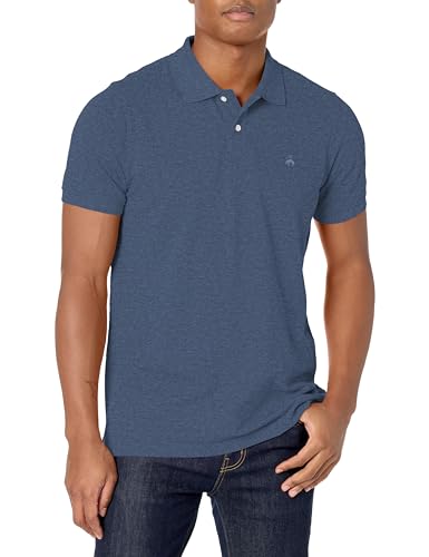 Brooks Brothers Men's Cotton Pique Stretch Logo Short Sleeve Polo Shirt