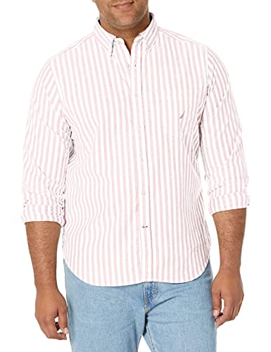 Nautica Men's Classic Fit Stretch Solid Long Sleeve Button Down Shirt