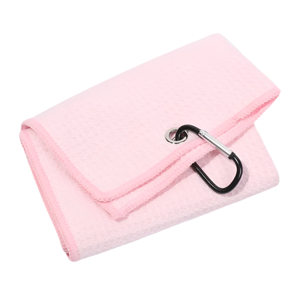 Southern Swing™ Cotton Microfiber Golf Towel – High Absorption Towel with Carabiner Hook for Cleaning Clubs