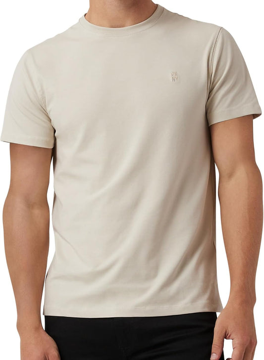 DKNY Mens T-Shirts - Luxury Men's T-Shirts | Classic Fitted Short Sleeve Crew Neck T-Shirts for Men | Plain Tshirts for Men