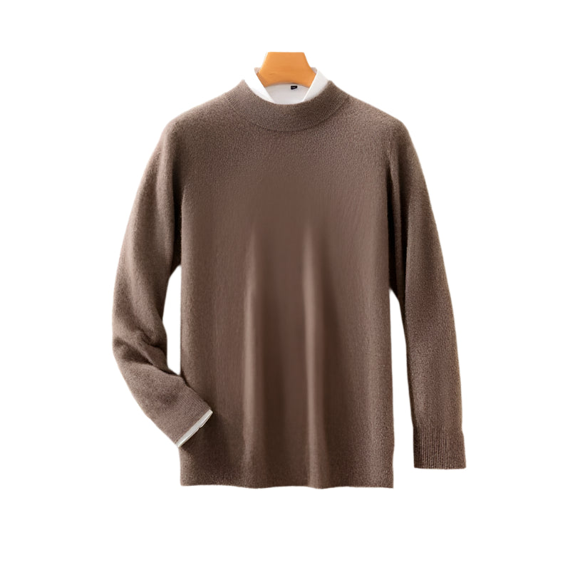 Classic Elegance Men's Half Turtleneck Pullover