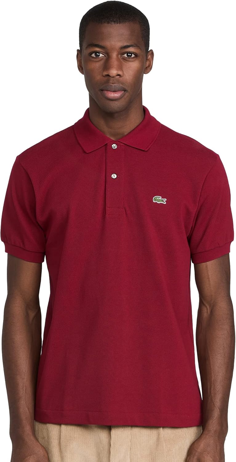 Lacoste Men's Short Sleeved Ribbed Collar Shirt