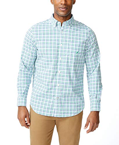 Nautica Men's Classic Fit Stretch Solid Long Sleeve Button Down Shirt