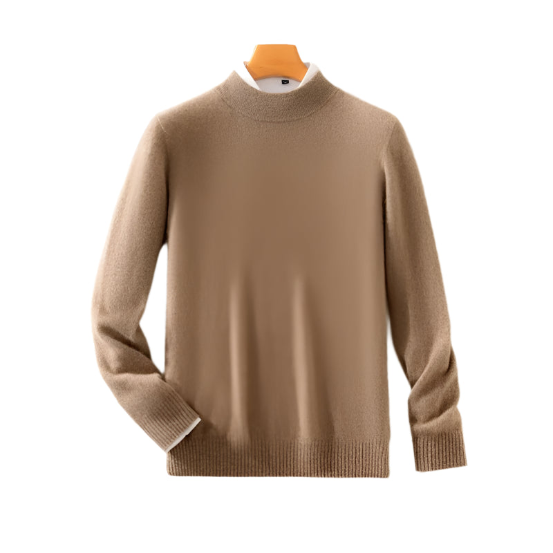 Classic Elegance Men's Half Turtleneck Pullover