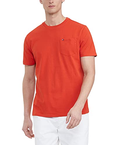 Tommy Hilfiger Men's Essential Short Sleeve Cotton Crewneck Pocket T-Shirt