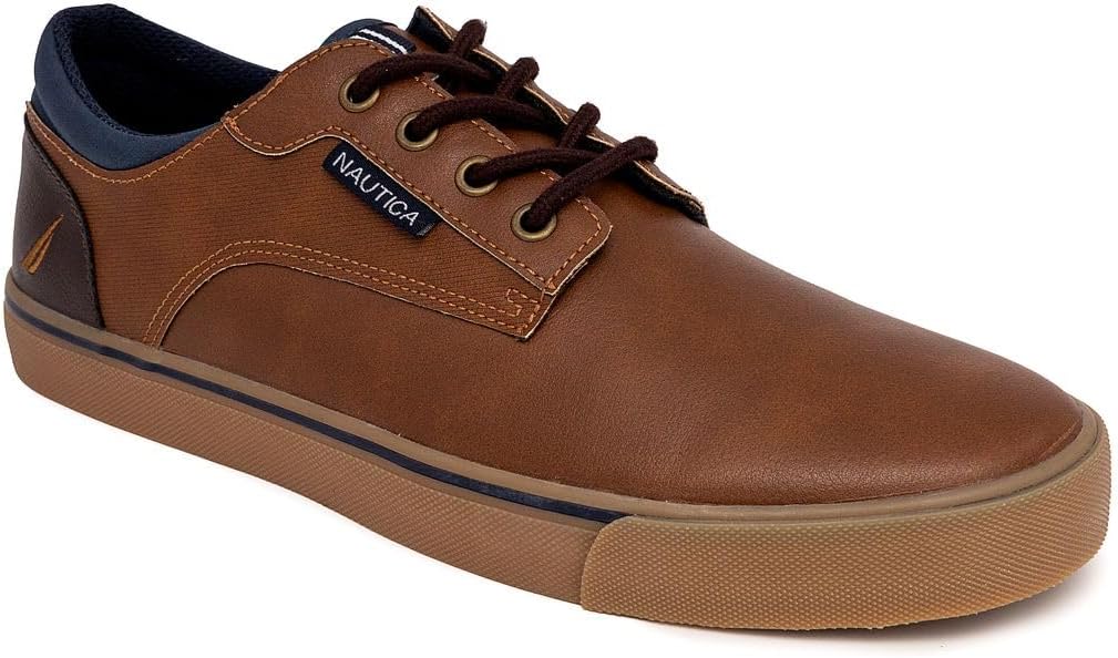 Nautica Men's Classic Lace-Up Boat Shoes Low Top Fashion Sneaker - Stylish and Comfortable Casual Shoe