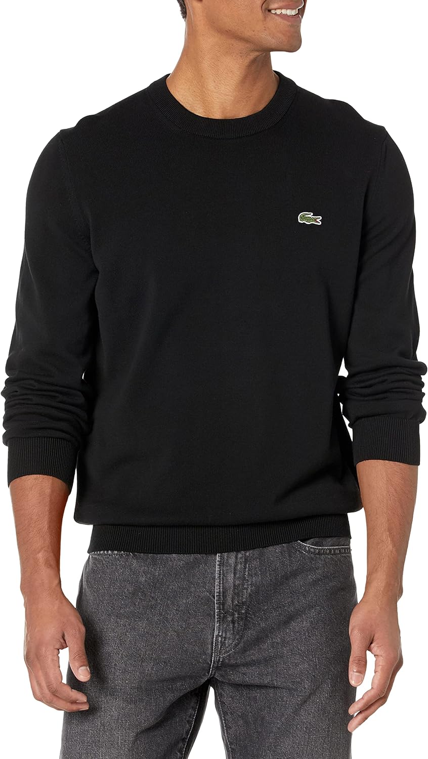 Lacoste Men's Long Sleeve Crew Neck Regular Fit Sweater