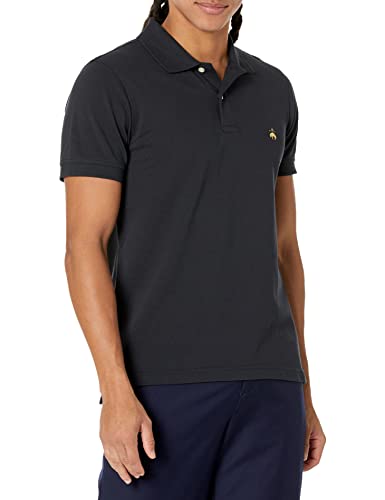 Brooks Brothers Men's Cotton Pique Stretch Logo Short Sleeve Polo Shirt