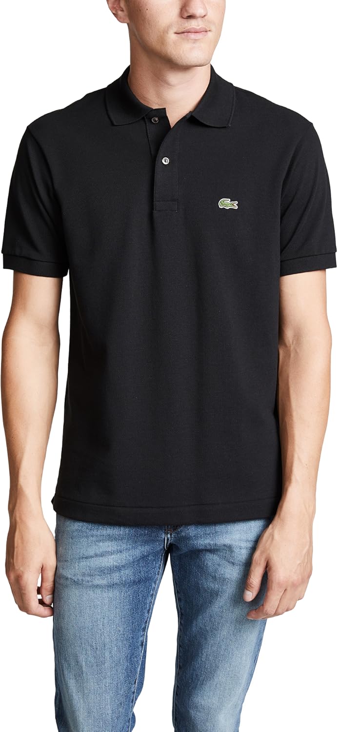 Lacoste Men's Short Sleeved Ribbed Collar Shirt