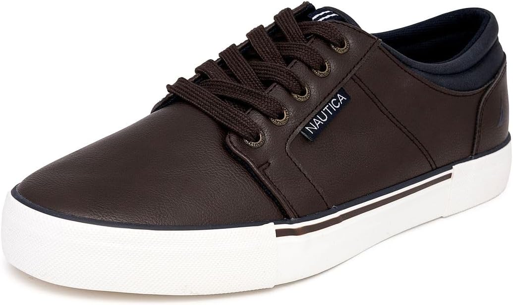 Nautica Men's Classic Lace-Up Boat Shoes Low Top Fashion Sneaker - Stylish and Comfortable Casual Shoe