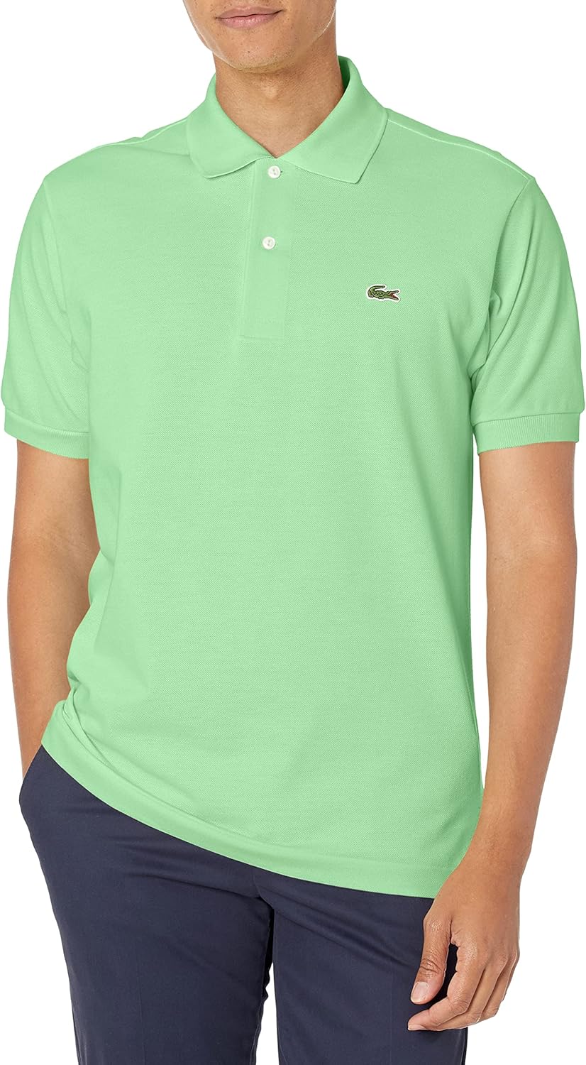 Lacoste Men's Short Sleeved Ribbed Collar Shirt