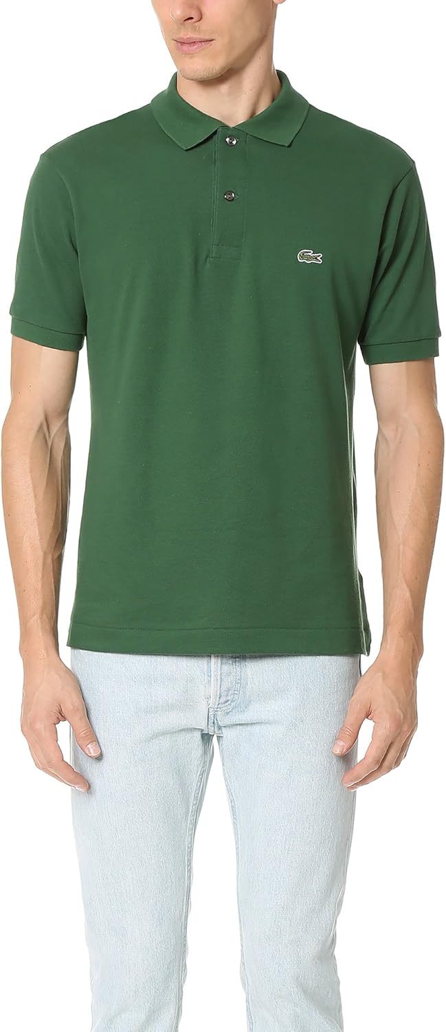 Lacoste Men's Short Sleeved Ribbed Collar Shirt