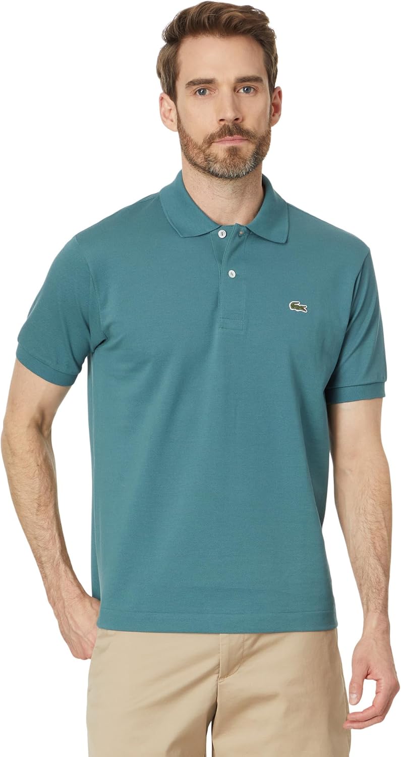 Lacoste Men's Short Sleeved Ribbed Collar Shirt