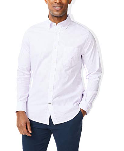 Nautica Men's Classic Fit Stretch Solid Long Sleeve Button Down Shirt