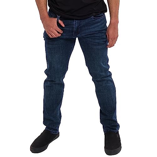 Kenneth Cole REACTION Mens Jeans Slim Fit - 2-Way Stretch Denim Jeans for Men Slim Fit - Men's Jeans 5-Pocket