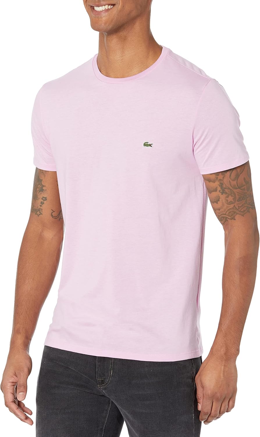 Lacoste Men's Short Sleeve Crew Neck Pima Cotton Jersey T-Shirt