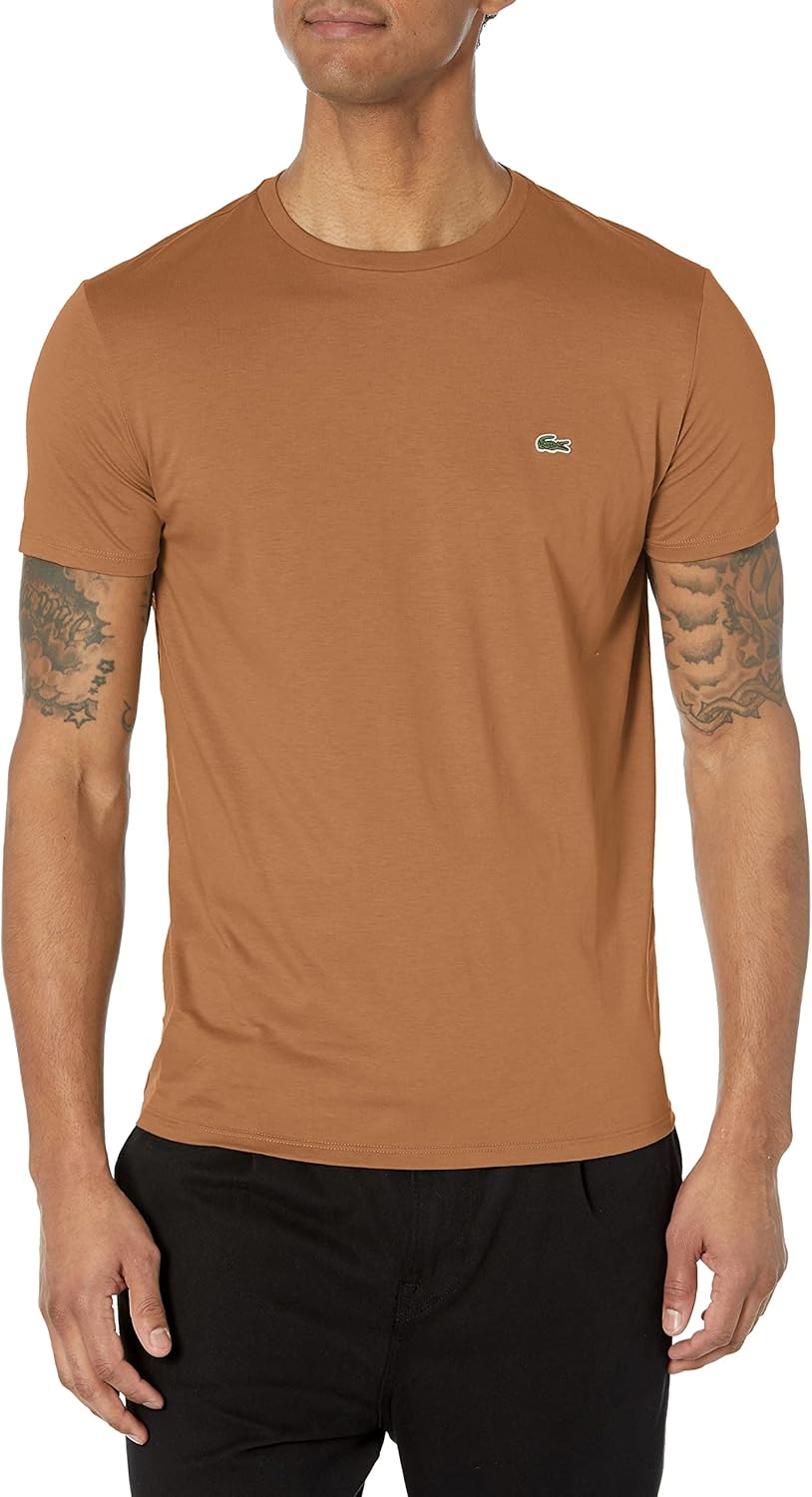 Lacoste Men's Short Sleeve Crew Neck Pima Cotton Jersey T-Shirt