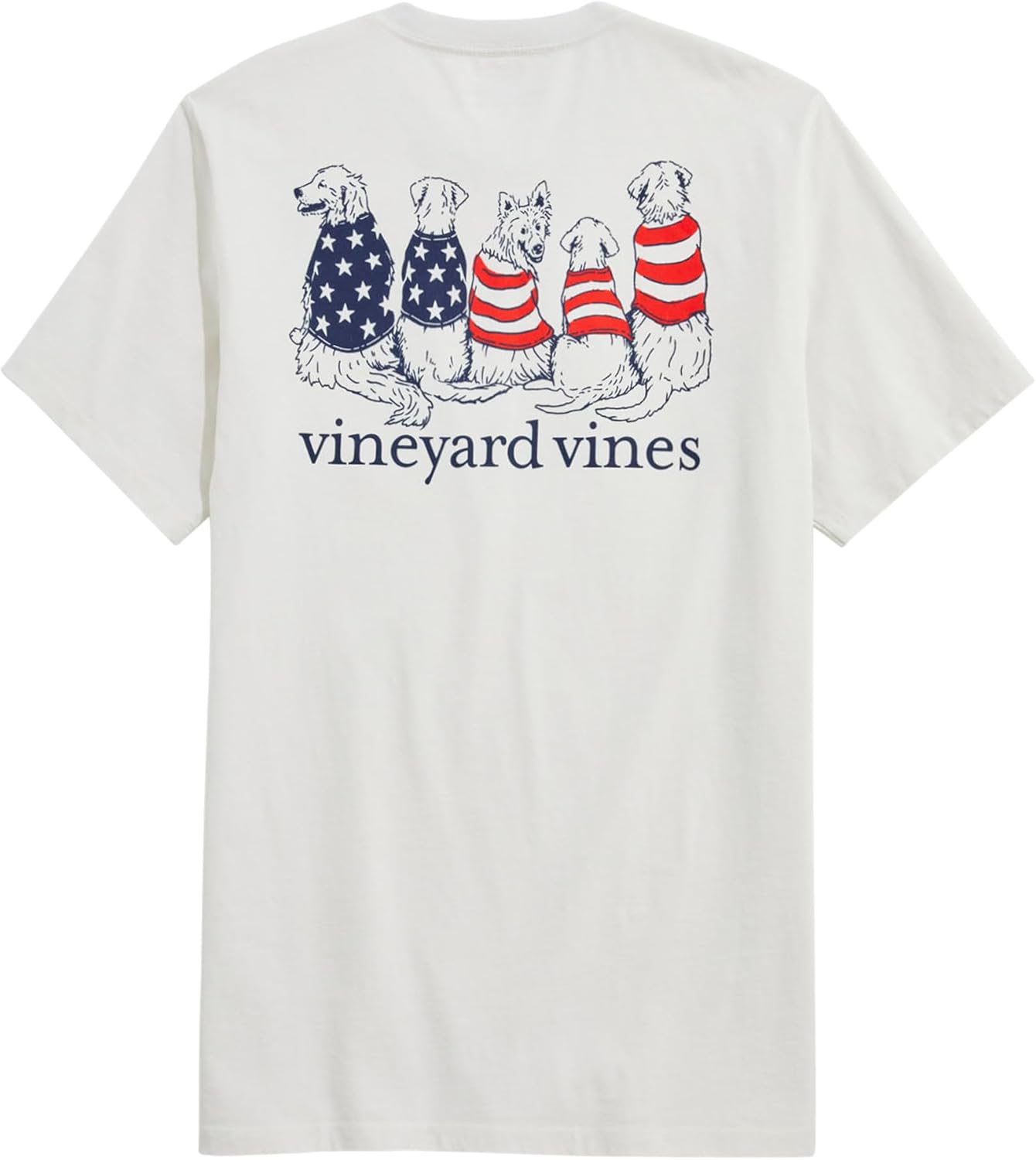 vineyard vines Men's Americana Dogs Short-Sleeve Tee