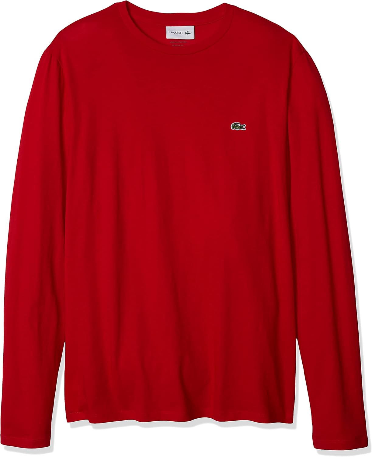 Lacoste Men's Long Sleeve Jersey Pima Regular Fit Crewneck T-Shirt