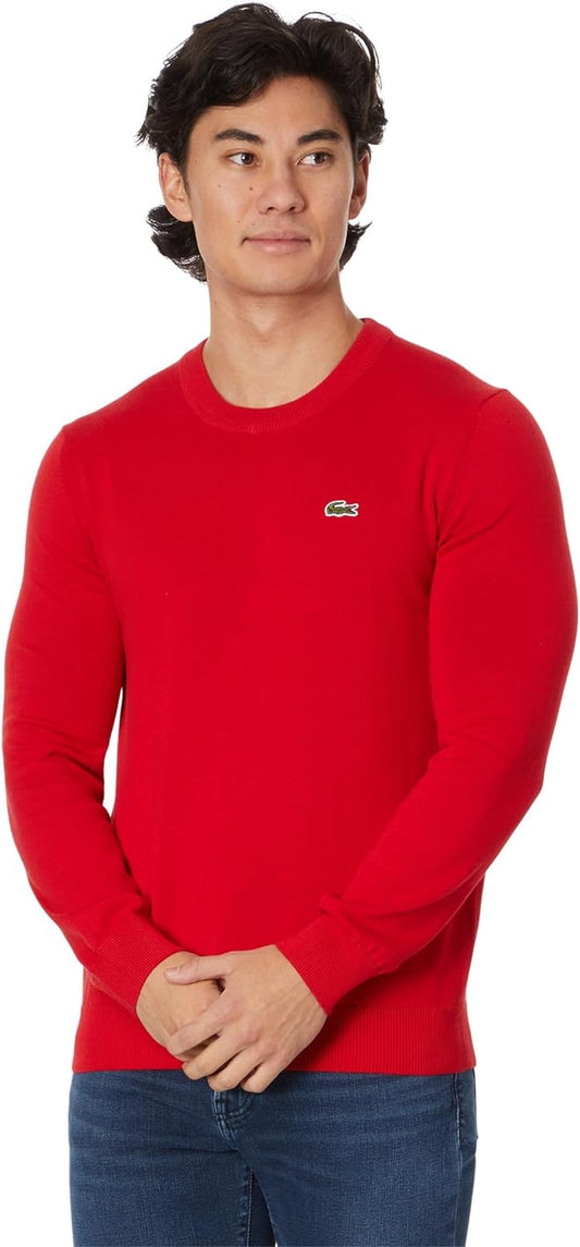 Lacoste Men's Long Sleeve Crew Neck Regular Fit Sweater