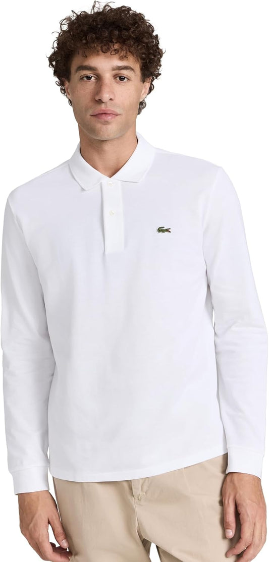 Lacoste Mens Classic Long Sleeve Pique Polo Shirt