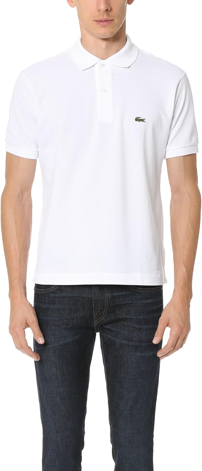 Lacoste Men's Short Sleeved Ribbed Collar Shirt