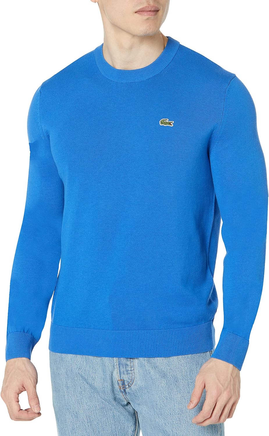 Lacoste Men's Long Sleeve Crew Neck Regular Fit Sweater