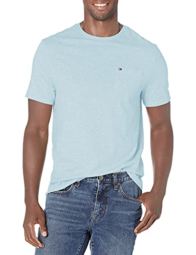 Tommy Hilfiger Men's Essential Short Sleeve Cotton Crewneck Pocket T-Shirt